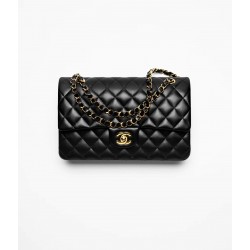 Chanel  Classic Flap Medium Black Handbag A01112 Y01295 94305