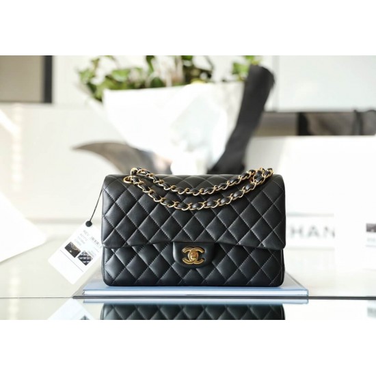 Chanel  Classic Flap Medium Black Handbag A01112 Y01295 94305